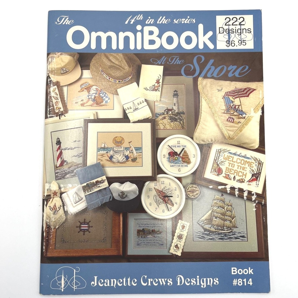 Jeanette Crews Designs OmniBook At The Shore 222 Cross Stitch Designs Book 814